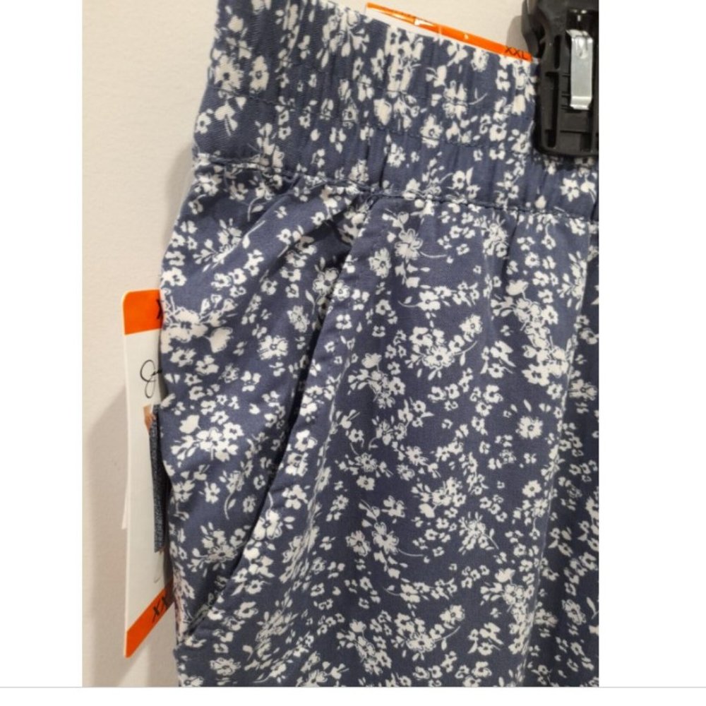Jessica Simpson Ladies Blue Floral Pull-On Soft Pants 2XL NWT - Picture 5 of 7
